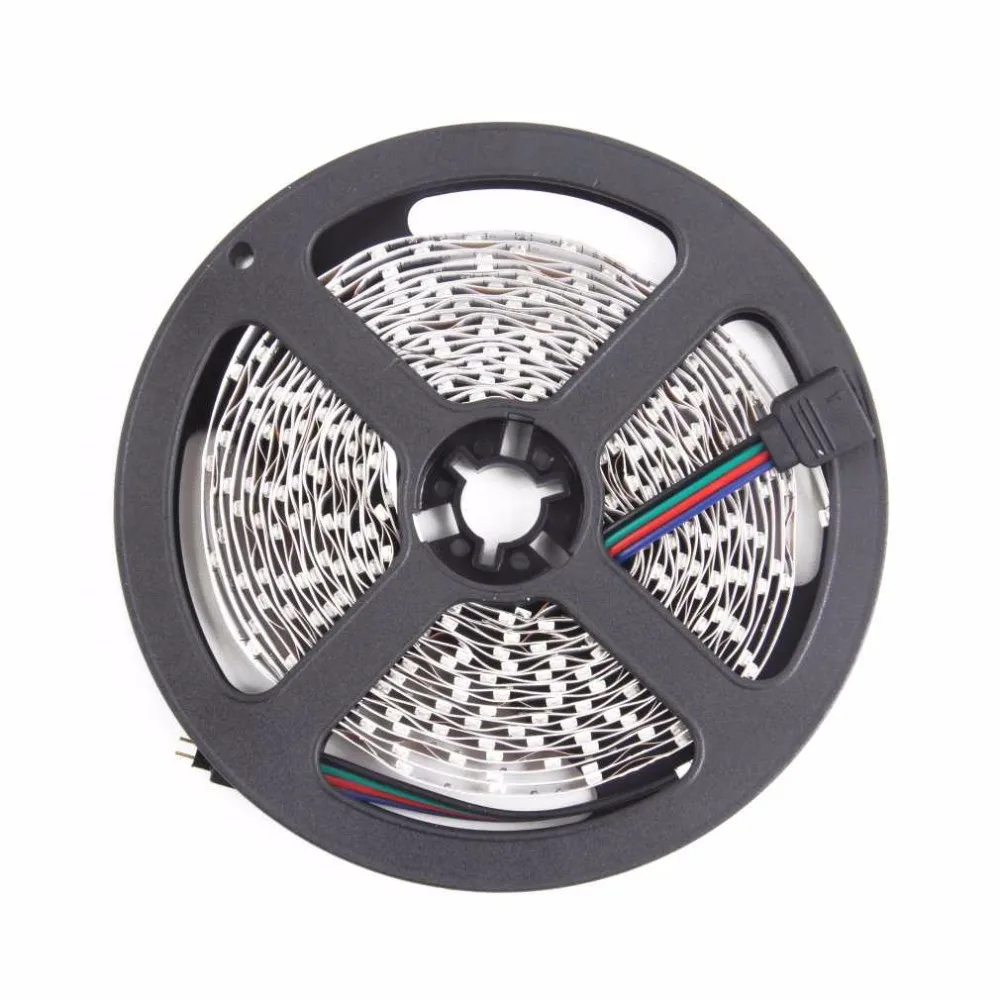 1 комплект 2x5 м/1 рулон Профессиональный 600 светодиодный s 3528 SMD RGB долгое время работы светодиодный супер яркость Гибкая световая полоса DC 12 В