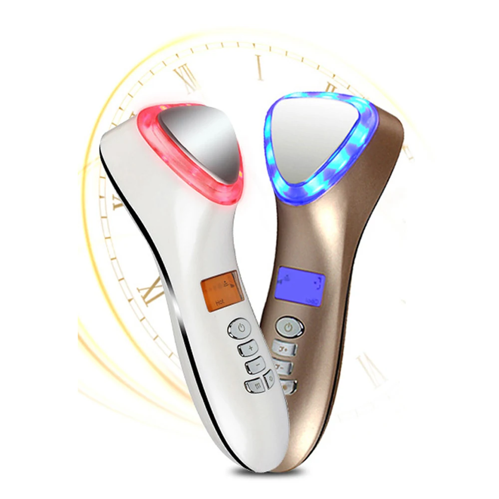 Лифтинг для лица Вибрационный массажер спа ультразвуковой криотерапия