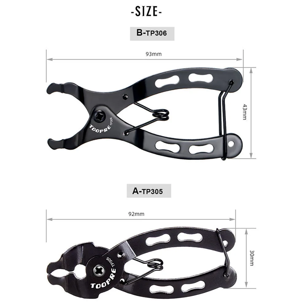 

TOOPRE MTB Road Bike Chain Magic Buckle Pliers Bicycle Chain Quick Release Magic Buckle Removal Installation Bike Repair Tools
