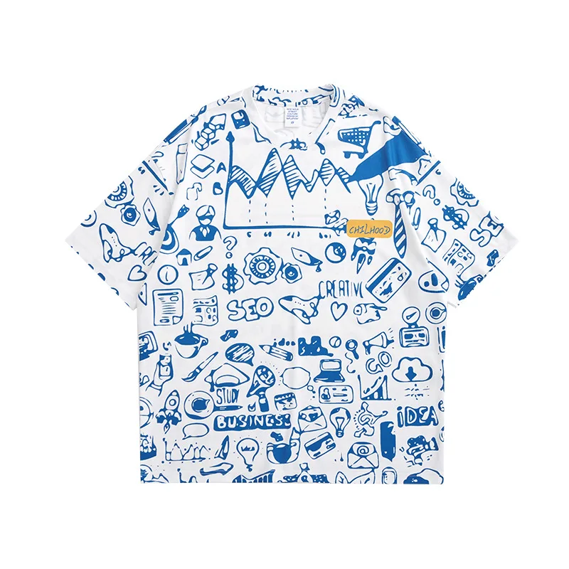 

INF Unisex T-shirt Man Woman Fashion Print T-shirt Summer Street Personality Fun Pattern Allover Digital Good