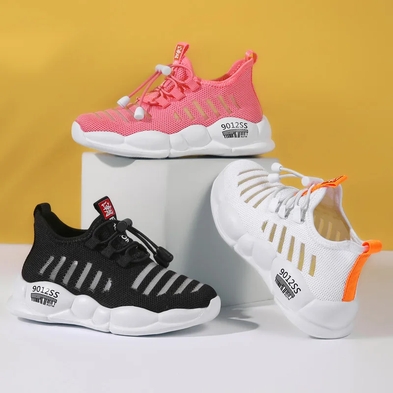 

2021 New Children's Breathable Mesh Casual Sports Shoes Kids Sneakers for Girl and Boy Unisex Soft Non-slip Running Shoes 26-37