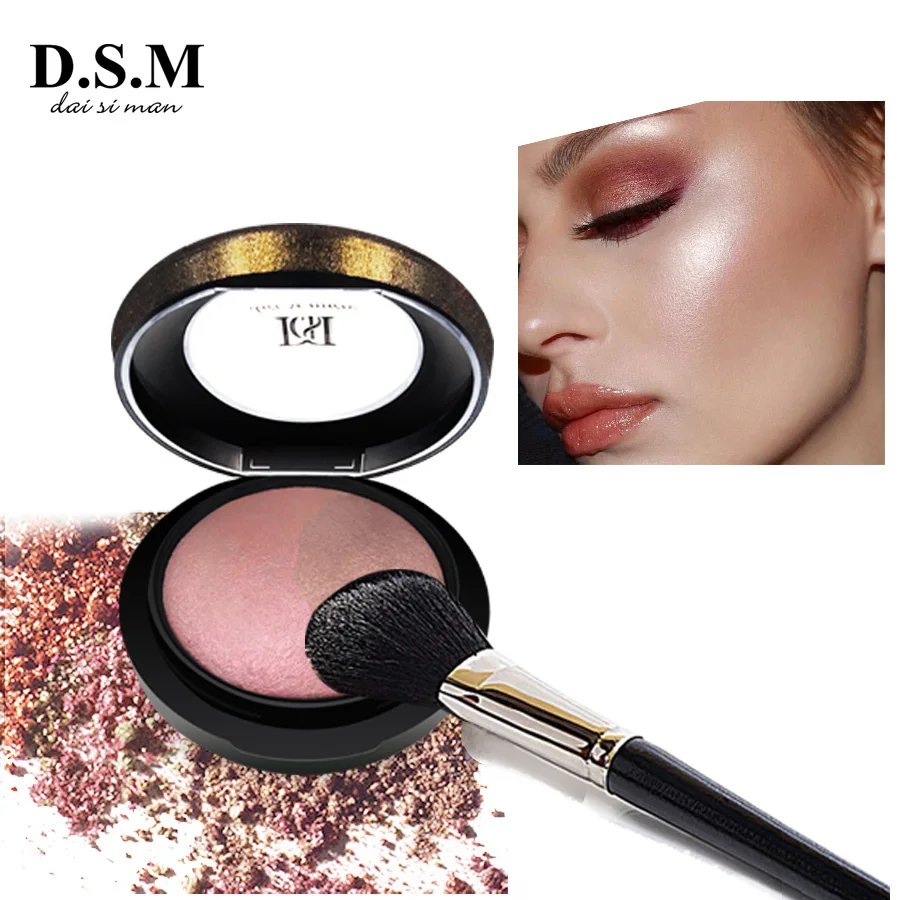 D.S.M Mineralize Skinfinish прессованная пудра, осветляющая, водостойкая, для макияжа лица, бронзер, хайлайтер, косметика, минеральная компактная пудра