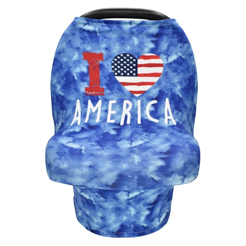 

American Flag Baby Breastfeeding Towel Infants Nursing Maternity Breast Apron