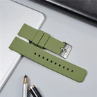 Ремешок силиконовый для наручных часов, зеленый водонепроницаемый спортивный быстросъемный браслет для смарт-часов Samsung Galaxy Watch, 18 мм 20 мм 22 мм