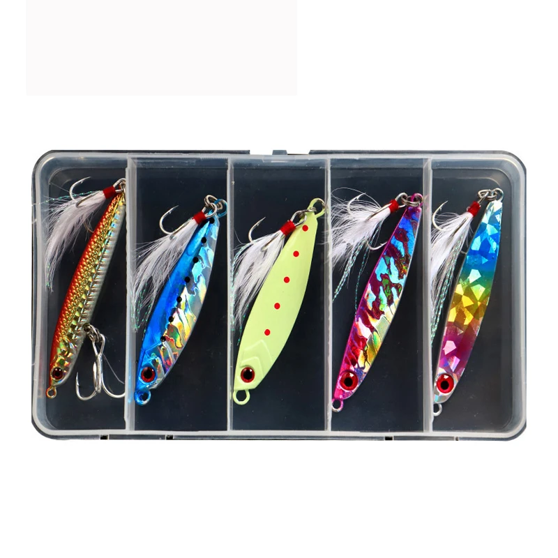 Металлическая приманка для рыбалки набор приманки морской и 5/7/10/15/20/25/30 г | Спорт