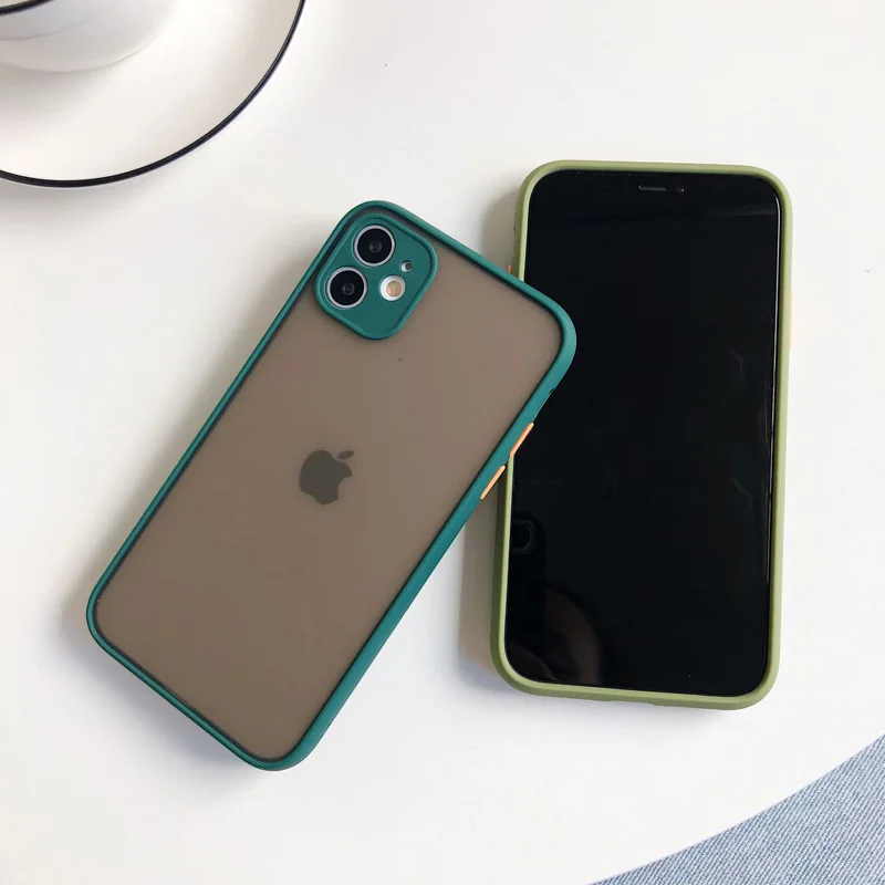 Роскошный прозрачный матовый чехол для телефона iPhone 6 6S 7 8 Plus X XS 11 Pro Max XR Защита