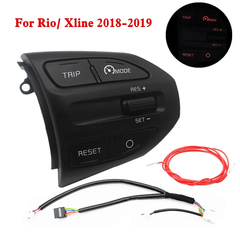 Button Быстрая! Кнопочный переключатель для Kia Rio(K2)- x line кнопки круиз-контроля кнопки рулевого колеса - Цвет: Button