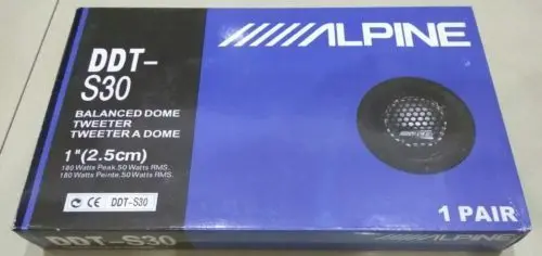 Сбалансированный автомобильный динамик Alpine 25 мм 1 дюйм 360 Вт| |