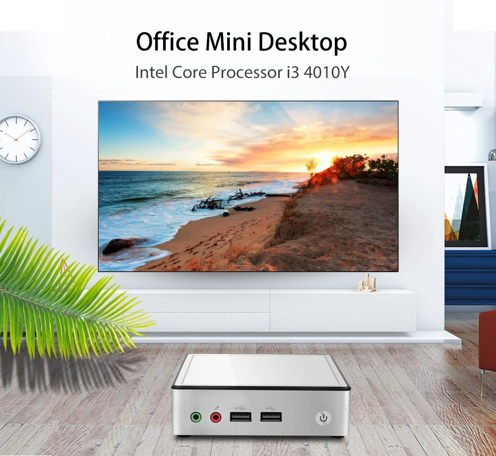 XCY мини-ПК Intel i3 4010y i5 4200y Windows 10 Linux Ddr3l Wi-Fi ультра компактный настольный компьютер Minipc микро ТВ коробка карман