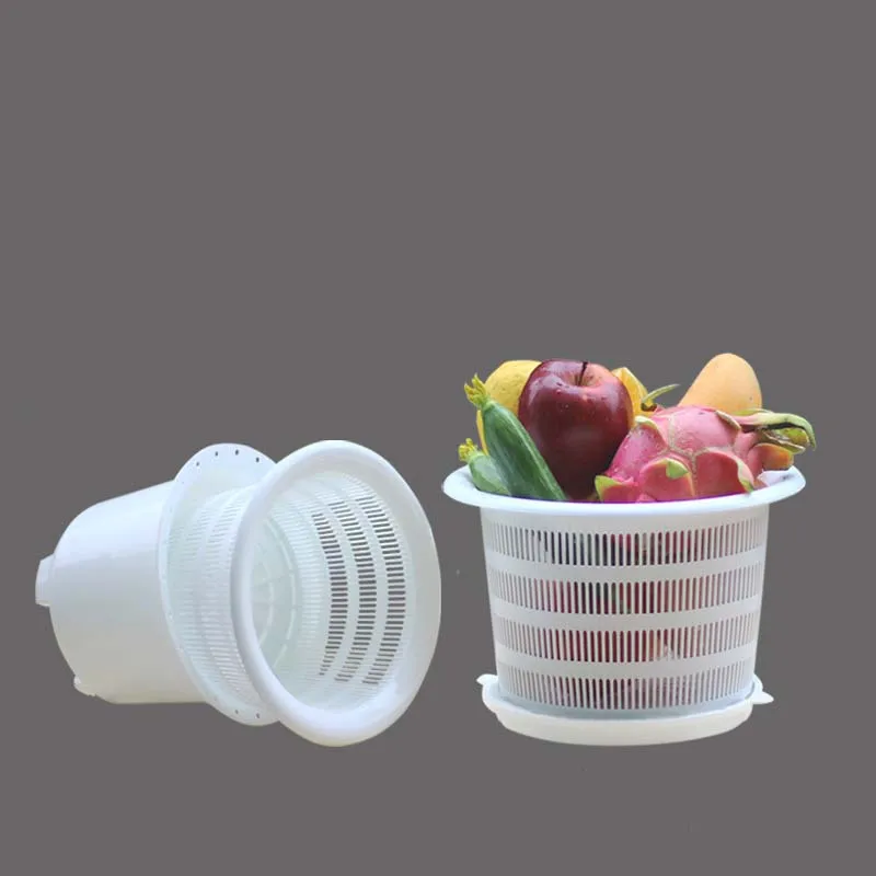 

Meshpot 2 Pack Plastic Hydroponic Basket Net Cup Mesh Pot Planter Home Decoration Hydroponic Planting Basket Flower Pot