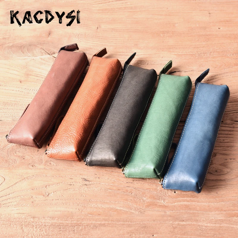 Натуральная кожа оригинальный ретро женский пенал для карандашей и ручек