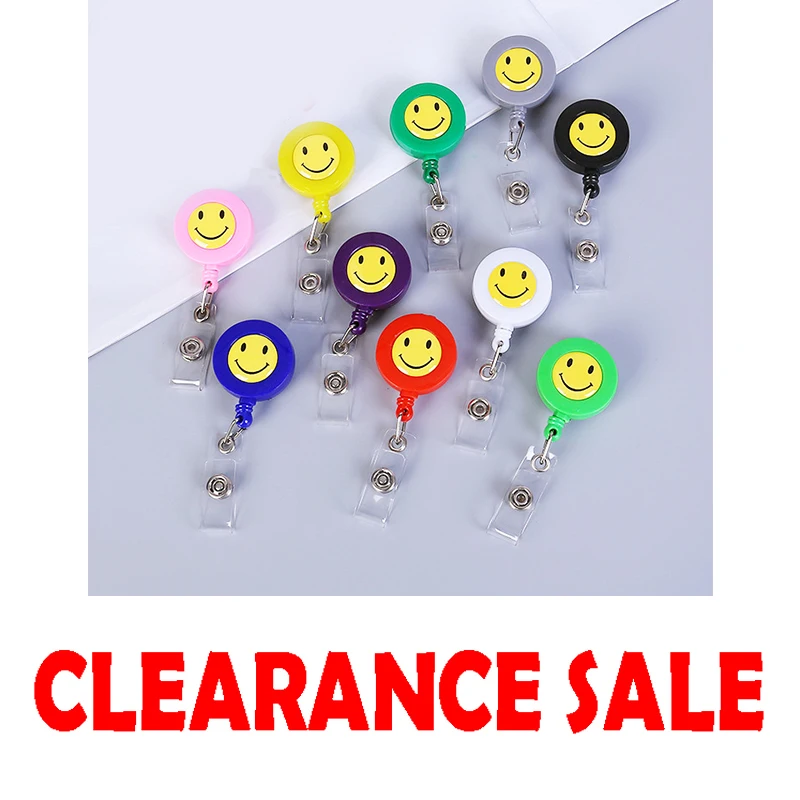 

Брелок для ключей со смайликом, легко тянуть, с фирменным именем, для школы и офиса