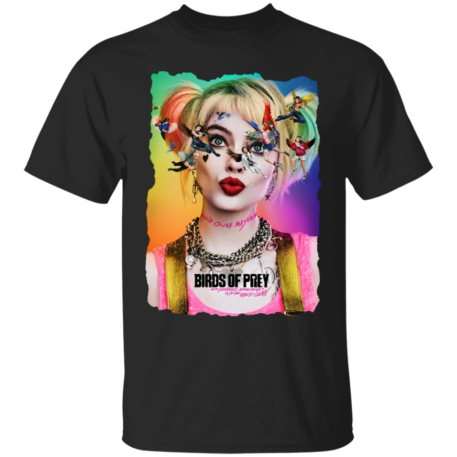 Men'S Birds Of Prey Harley Quinn 2019 Short Sleeve Black T-Shirt S-3Xl  Casual Print Fashion Tee Shirt |