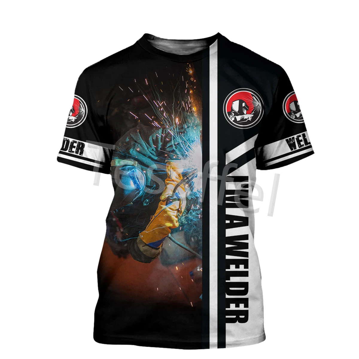 

Tessffel Professional Welder 3D Printed New Harajuku T-shirt Summer Streetwear Men and Women Top Short Sleeve Style-7