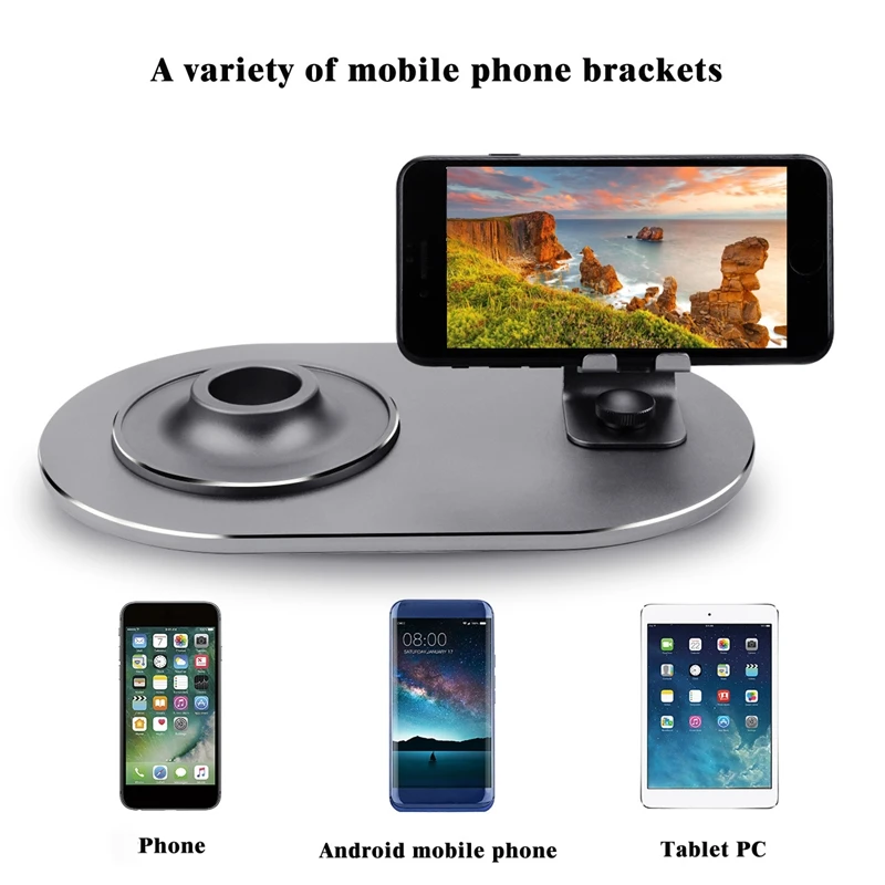 

2 in 1 Stand for Apple HomePod Aluminum Base Mount for HomePod Aluminum Build Anti-Slip Base with Phone Stand