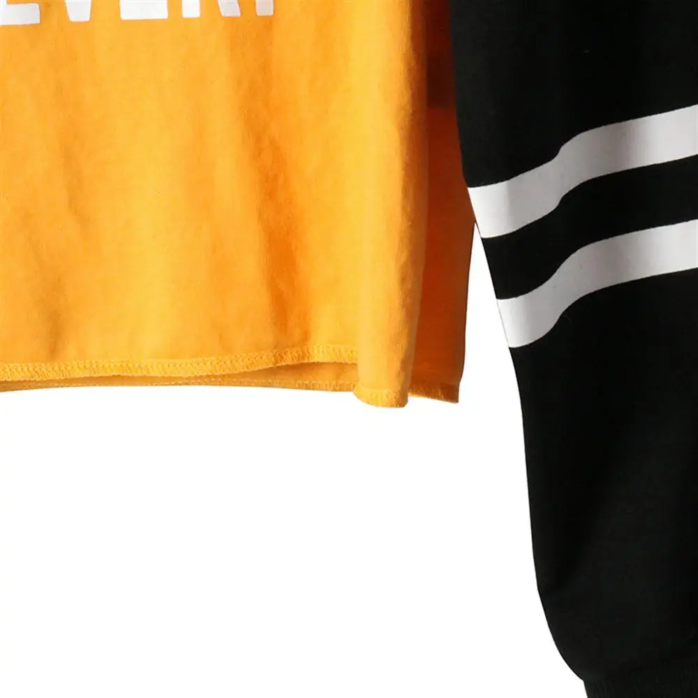 Новинка 2019 модный вельветовый пуловер с длинным рукавом и буквенным принтом в