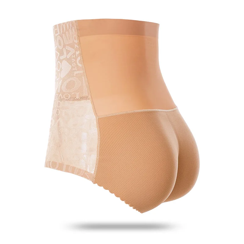 Женское нижнее белье искусственная для ягодиц бесшовное высокая талия трусики