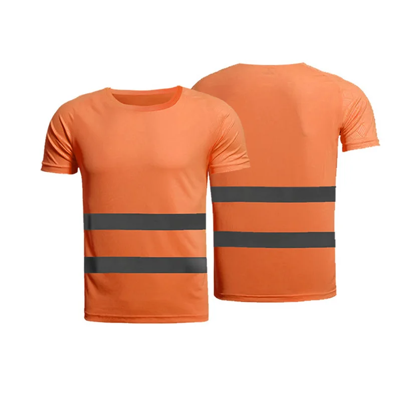100% полиэстер футболки рабочая Безопасность защитная одежда безопасность Hi Vis