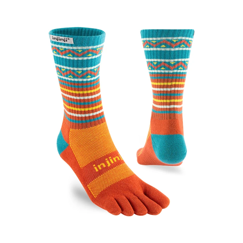 Injinji/носки с пальцами; Новинка года; спортивные носки средней плотности Coolmax с пятью пальцами; мужские носки для бега