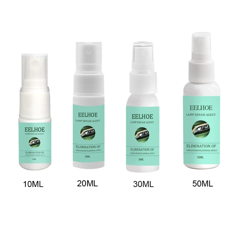 

Headlight Repair Agent with Sponge Automotive Scratch Yellowing Fuzzy Restoration Cleaning Helper-10/20/30/50ml