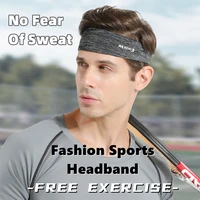 mens headband new ice silk sports outdoor cycling running breathable wicking forehead elastic band yoga fitness sweat band