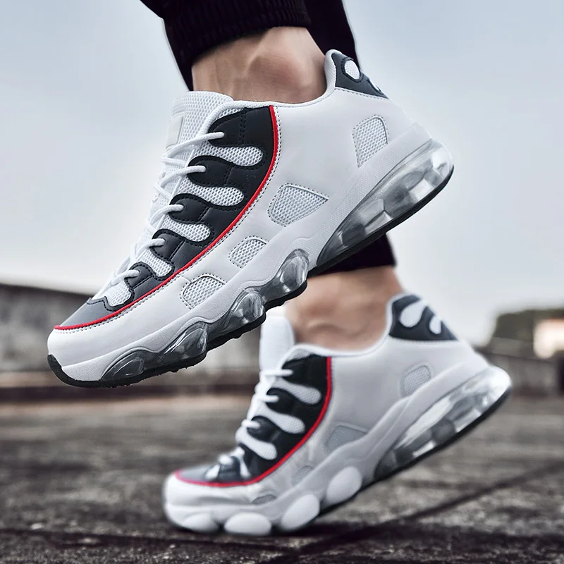 Мужская обувь Кроссовки с воздушной подушкой Трендовая сетчатая теннисная