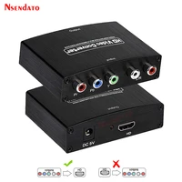 5 rca ypbpr component to hdmi compatible converter rca component video to hd video audio connector converters adapters for ps32