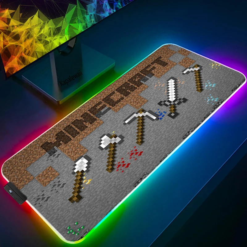 rgb large gaming mouse pad anime dungeon mousepad mice rubber desk mat computer pad keyboard pad laptop notebook pad free global shipping