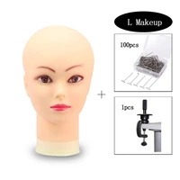 female mannequin heand without hair for wig or hat display and stand model head s l sizes glasses display with tpins clamp