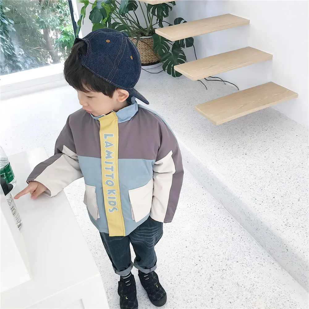 Tonytaobaby/зимнее платье; новая стильная детская одежда; теплое пальто; одежда для маленьких мальчиков; зимняя куртка для девочек