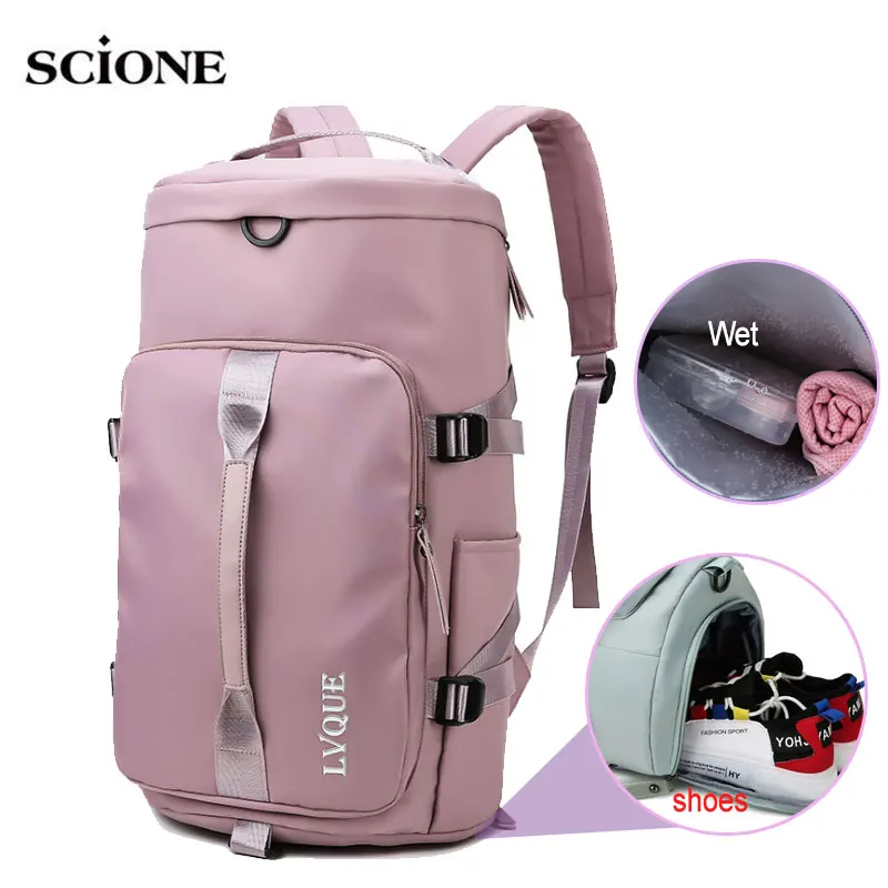 

School Backpack Gym Travel Bag Dry Wet for Women Men Camping Outdoor Shoulder Bags Fitness Training Swimming Bag Daily XA260A