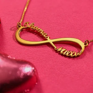 Женское Ожерелье из нержавеющей стали с подвеской в виде знака