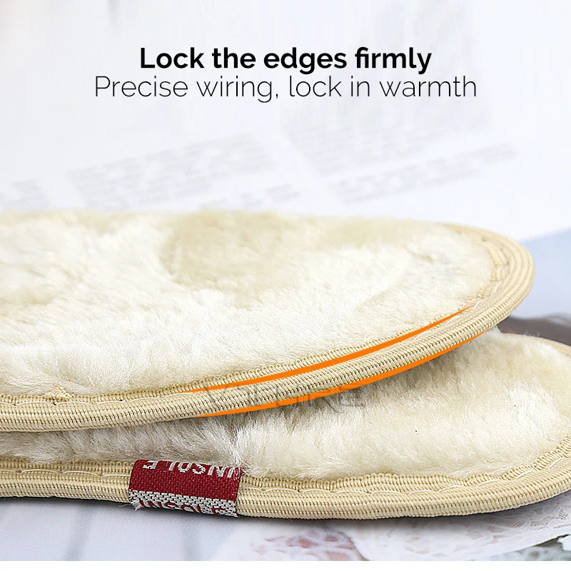 Сохраняющие тепло стельки с подогревом кашемировые теплые Утолщенные мягкие