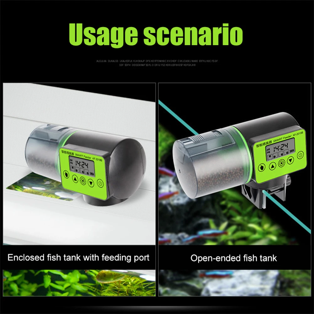 LCD Indicates Timer Aquarium Accessories Feeder Food Feeding Dispenser Tool Automatic Intelligent Control | Дом и сад