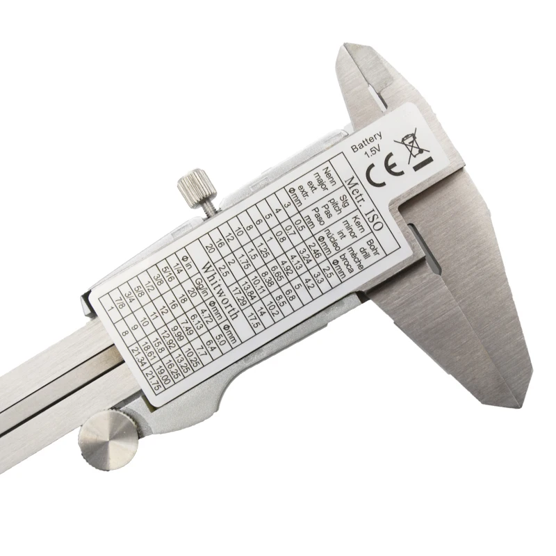 6 дюймов Нержавеющая сталь цифровой штангенциркуль с нониусом 150 мм дисплей