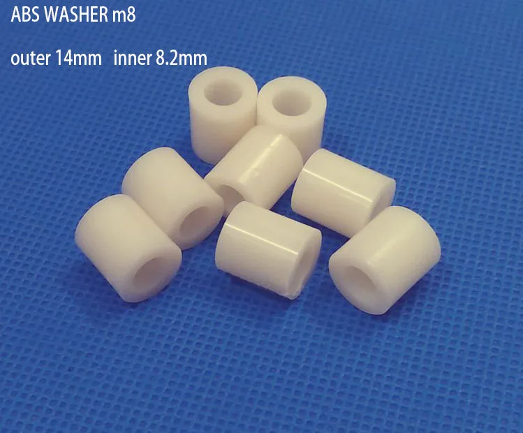 Шайба из АБС пластика M8 высота 14*8 5 25 мм|spacers column|washers m8washer spacer |
