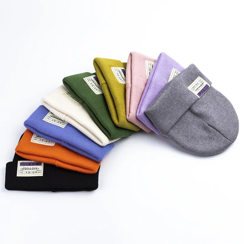 

Winter Warm Knit Hat Men's Women's Skiing Multicolor Skullies Sports Brimless Cap Soft and Elastic