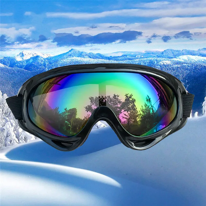 

1pcs Winter Windproof Skiing Glasses Goggles Outdoor Sports cs Glasses Ski Goggles UV400 Dustproof Moto Cycling Sunglasses