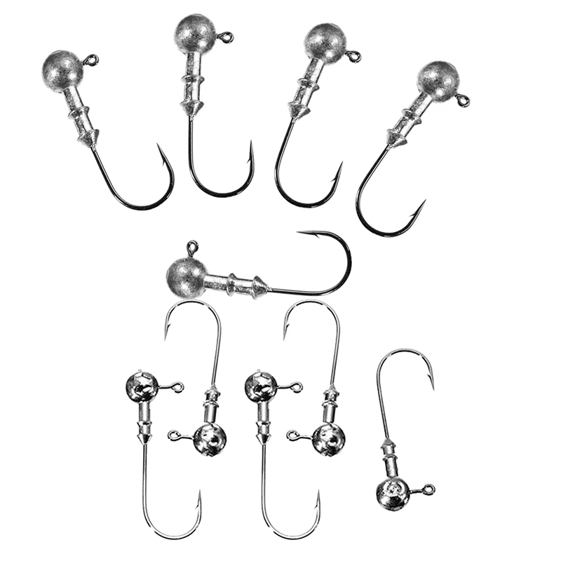 5 шт. Крючки Металлические свинцовые Головки Джиг Рыболовные Приманки головки