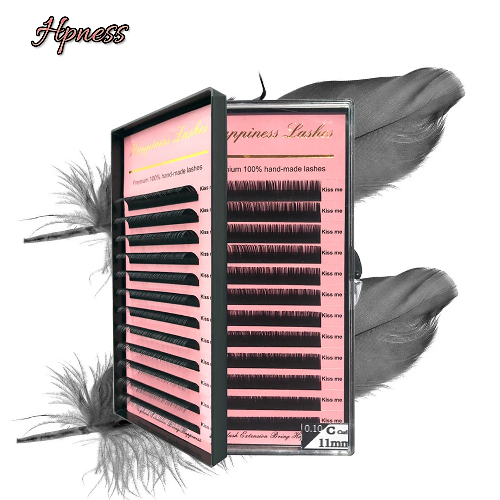 Натуральные длинные мягкие ресницы для наращивания Индивидуальные корейские