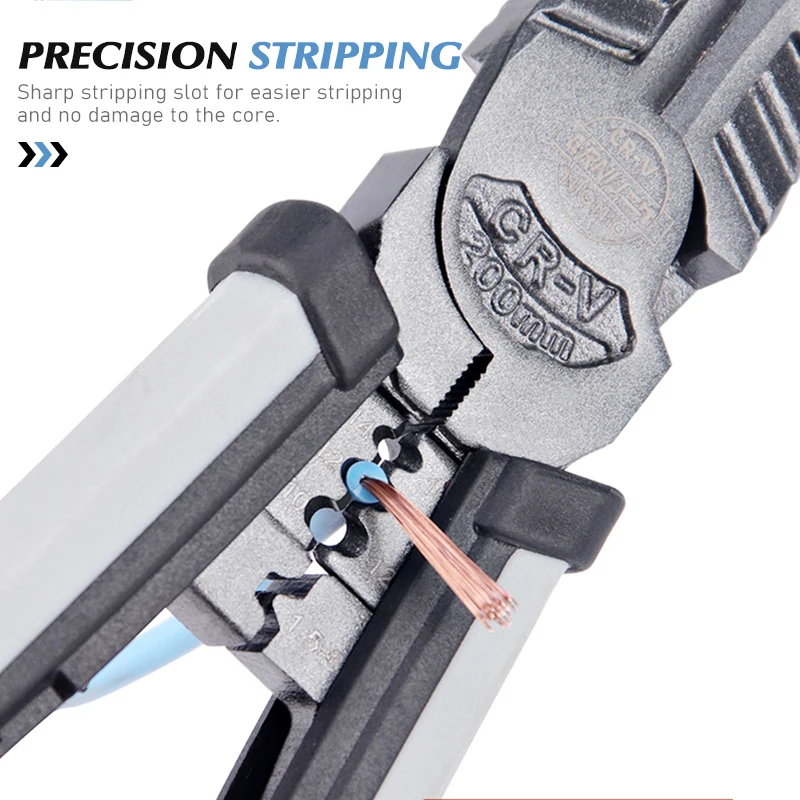KALAIDUN Pliers Set Wire Cutter Stripper 6/8 Inch Diagonal Needle Nose Multitool Household Repair Tool For Electricians | Инструменты