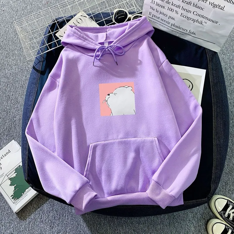 2021 Women Autumn Casual Pattern Hoody Sweatshirts with Pockets Fashion Hoodie Harajuku Long Sleeve Female Pullovers Streetwear