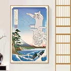 Художественная Картина на холсте в японском стиле, украшение для стен в уличном стиле, картина для гостиной, Izakaya, Декор