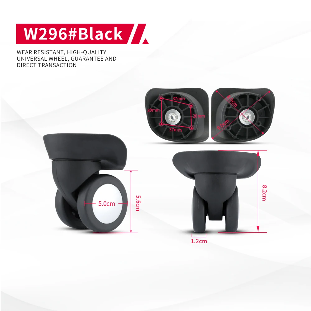 DILONG W296 Luggage Wheel Accessories Carrying Case Travel Case Rolling Pulleys Repair Replacement Trolley Durable Wheels