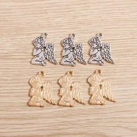 15pcs 1724mm alloy angel charms pendants for necklaces earrings accessories making handmade crafts diy jewelry finding