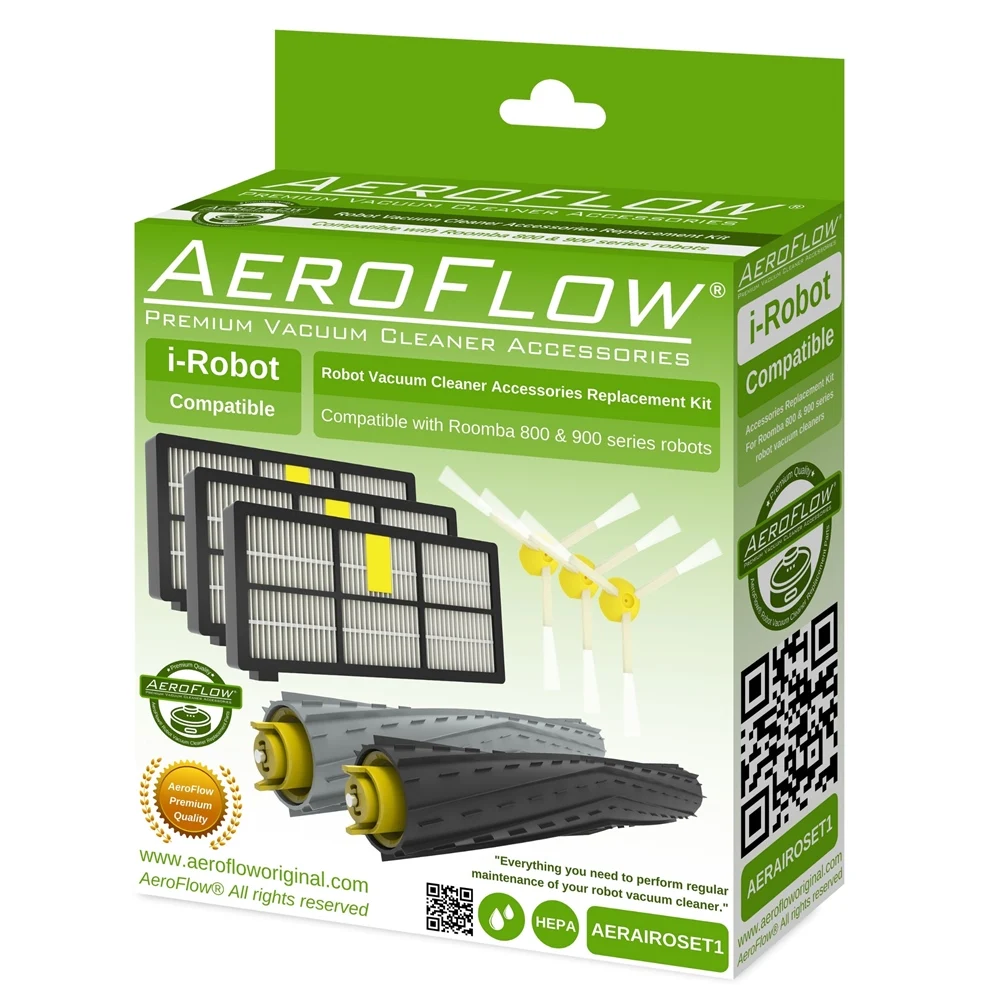 

Robotic Vacuum Cleaner Filter AeroFlow Original iRobot Roomba 890 Vacuum Cleaner Filter Set Guaranteed HT-SF0168-4