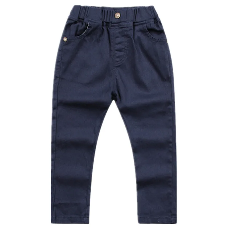 2019 г. Весенне-осенние брюки для мальчиков хлопковые повседневные штаны больших