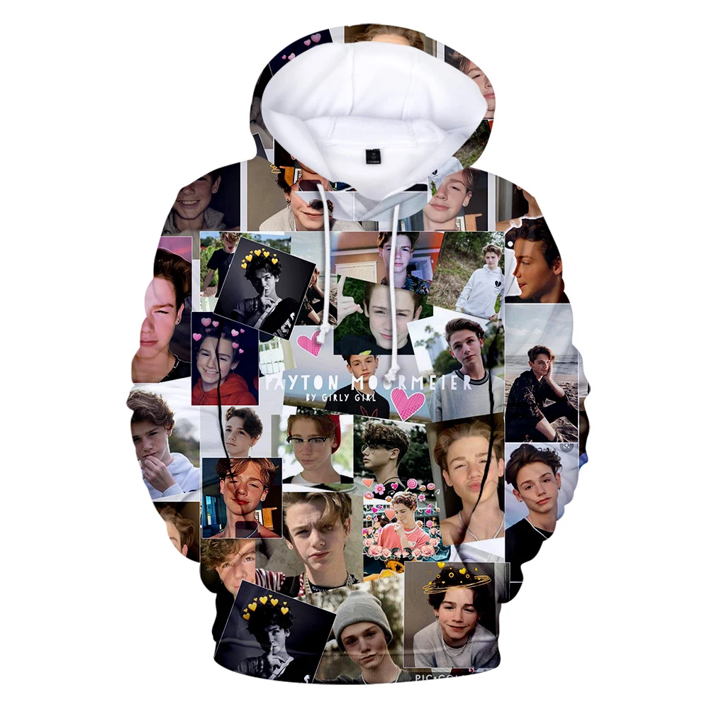 

2021 Fashion New Payton Moormeier 3D Print Hoodie Men's Women's Comfortable Sweatshirt Autumn Youth Street Pullover Clothing