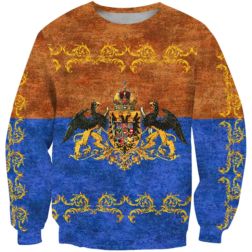 

3D T-shirt casual men's sweater 3D printed hoodless sweater animal