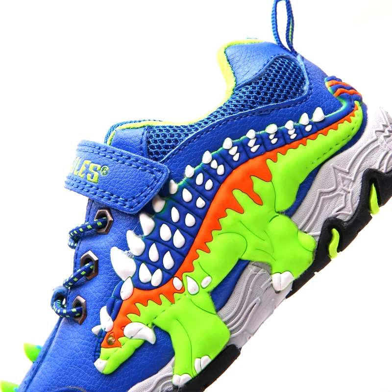 Кроссовки детские с подсветкой Нескользящие динозавром | Детская одежда и обувь